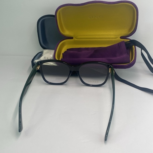 New Authentic Gucci Oversized GG0038ON 011 Eyeglasses - Picture 5 of 13